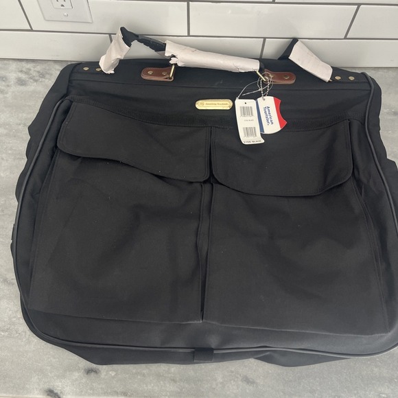 American Tourister Other - Black‎ Canvas Vintage American Tourister Hanging Garment Bag 43x24 NWT!